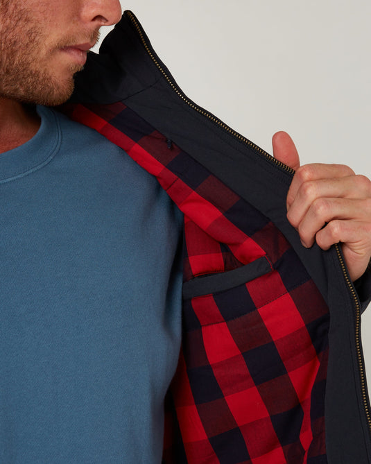 Pilbara Mens Quilted Jacket - Ink Navy