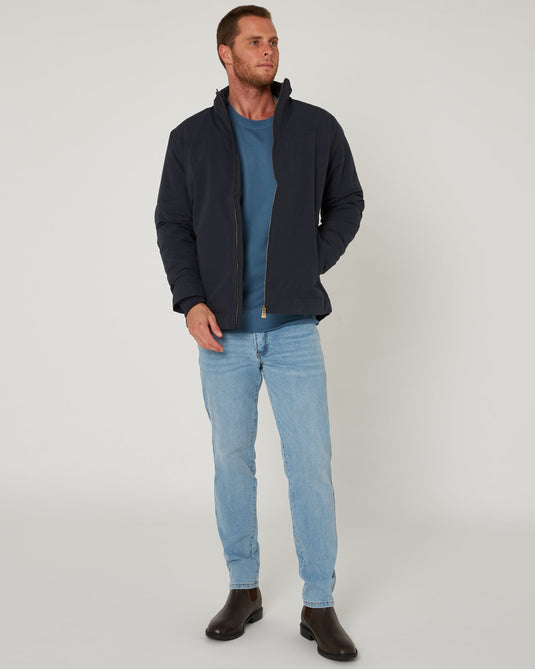 Pilbara Mens Quilted Jacket - Ink Navy