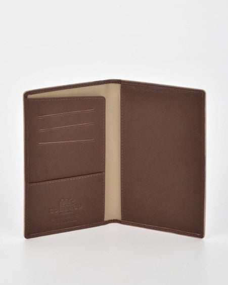 Load image into Gallery viewer, Cobb &amp; Co Billy RFID Two Tone Leather Passport Wallet
