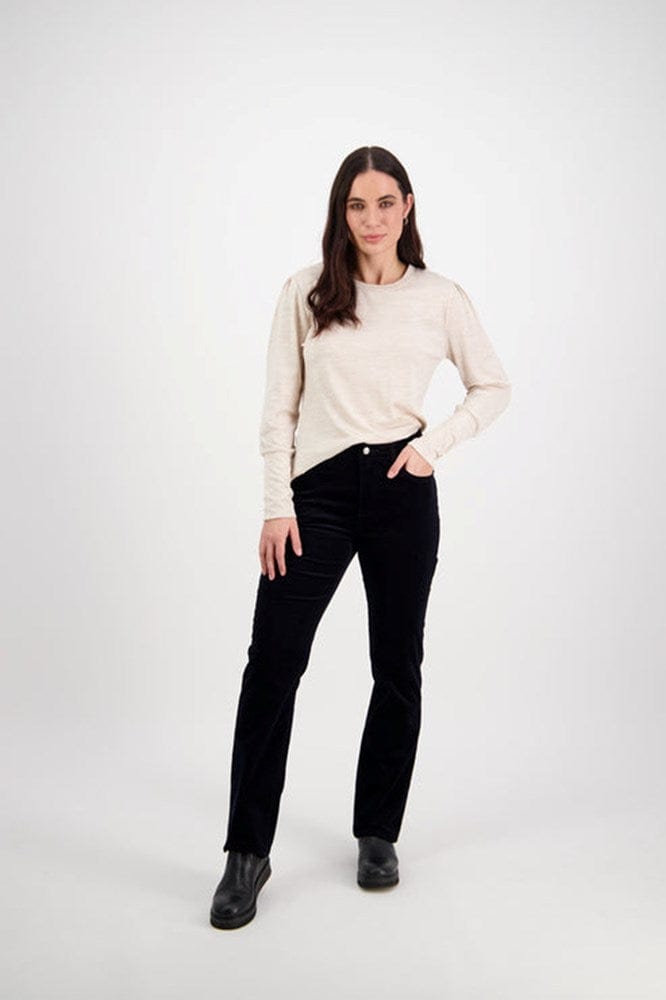 Load image into Gallery viewer, Vassalli Womens Straight Leg Pinwale Cord Pant - Midnight
