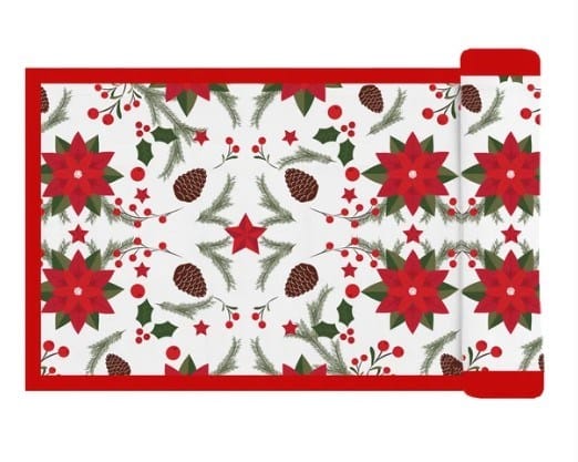 Load image into Gallery viewer, Rans RANS Christmas Flowers Table Runner 33 x 180 cm
