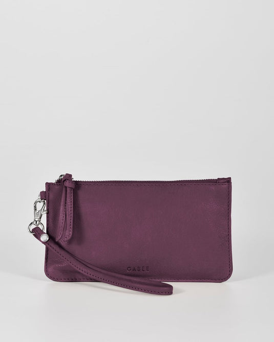 Gabee Womens Aberil Soft Leather Wristlet Purse