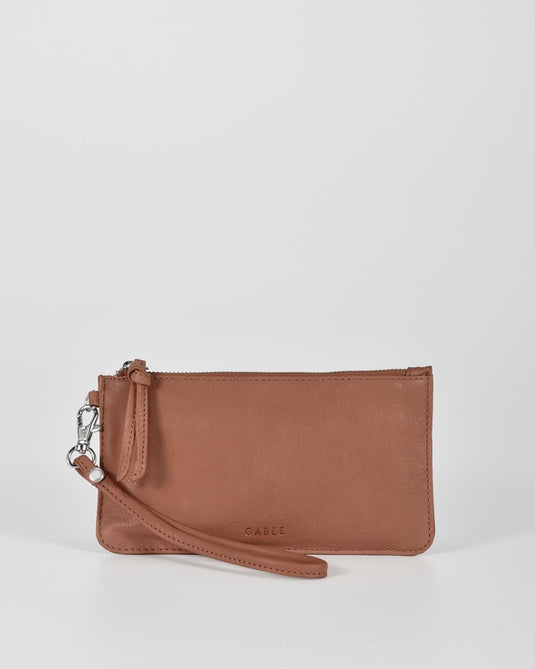 Gabee Womens Aberil Soft Leather Wristlet Purse