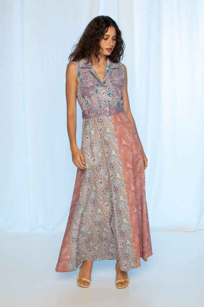 Load image into Gallery viewer, Kachel Womens Patricia Short Sleeveless Maxi Dress
