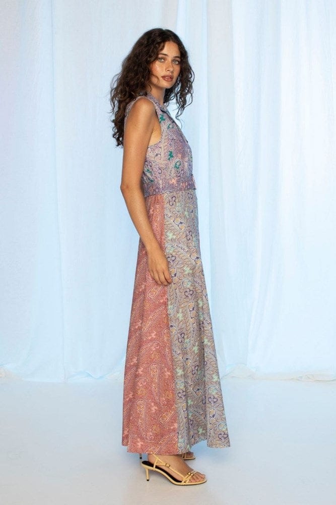 Load image into Gallery viewer, Kachel Womens Patricia Short Sleeveless Maxi Dress
