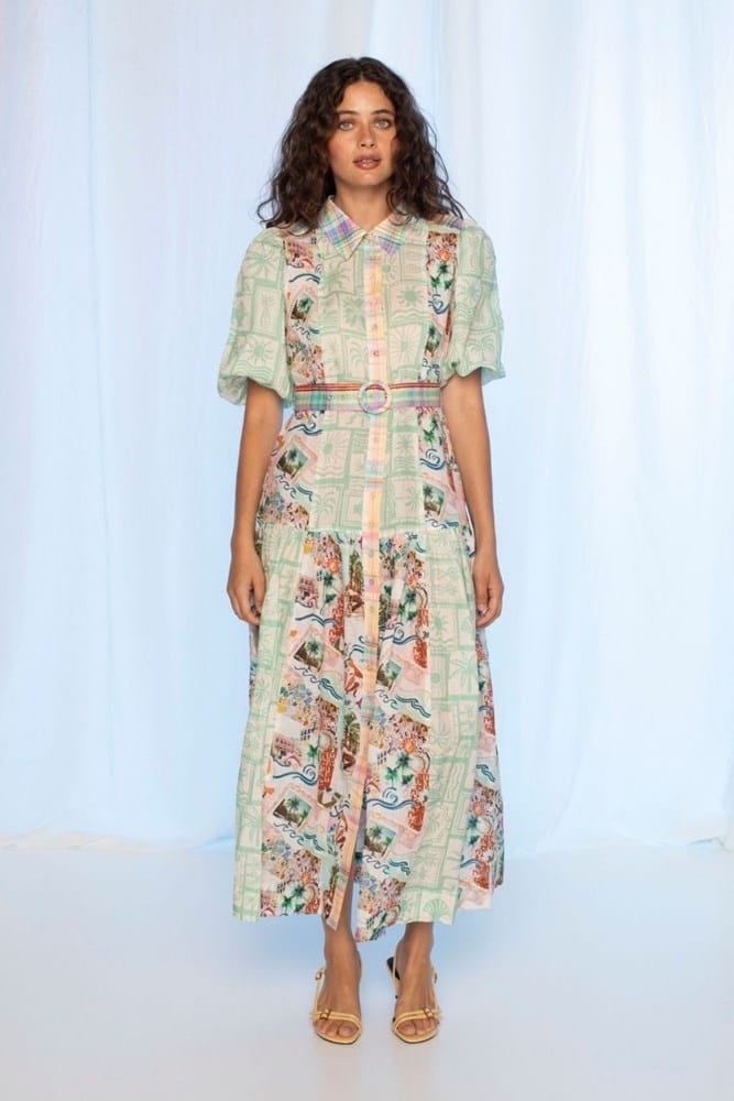 Load image into Gallery viewer, Kachel Womens Jean Maxi Dress
