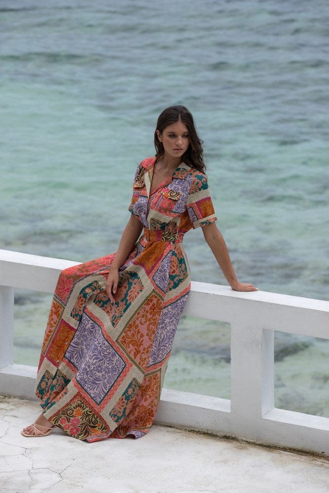 Load image into Gallery viewer, Kachel Womens Jacqueline Maxi Dress
