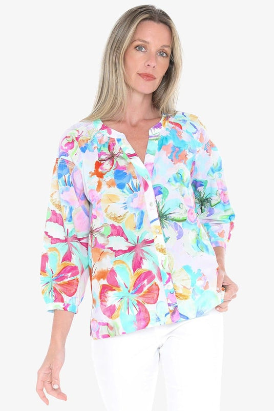 Jump Womens Hibiscus Haze Shirt