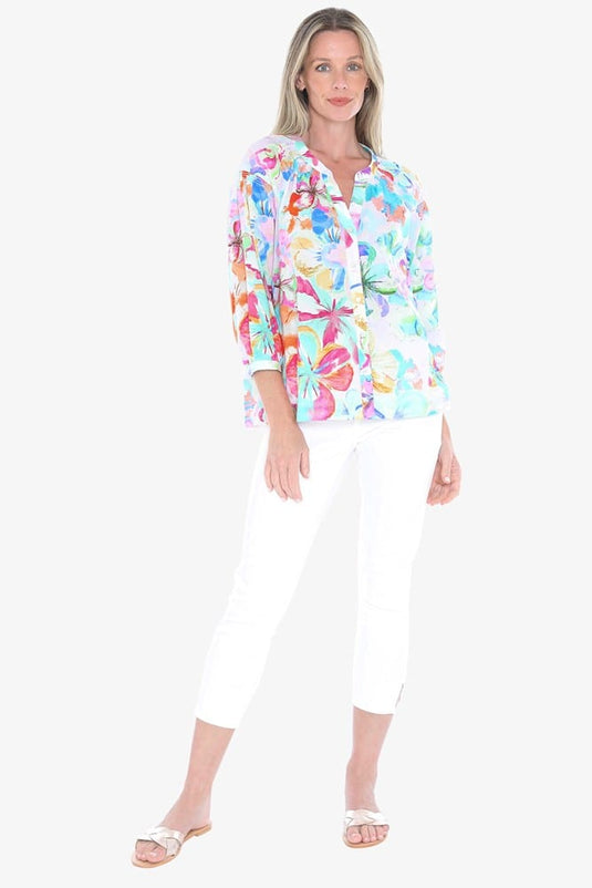 Jump Womens Hibiscus Haze Shirt