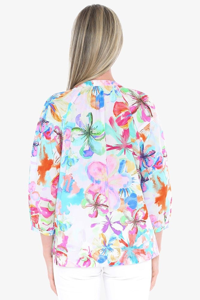 Load image into Gallery viewer, Jump Womens Hibiscus Haze Shirt
