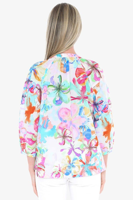 Jump Womens Hibiscus Haze Shirt