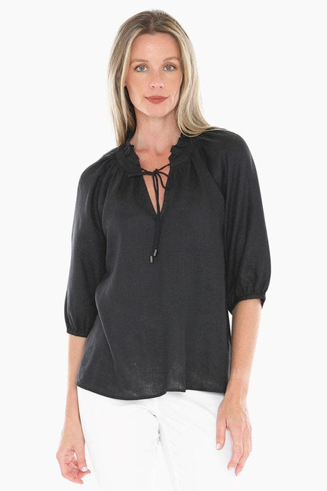 Jump Womens Ruffle Neck Top
