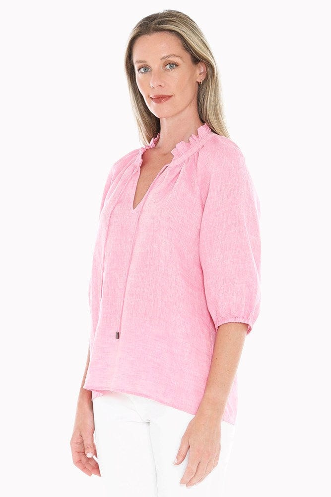 Load image into Gallery viewer, Jump Womens Ruffle Neck Top
