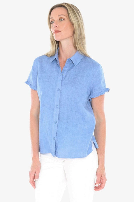 Jump Womens Pigment Ruffle Shirt