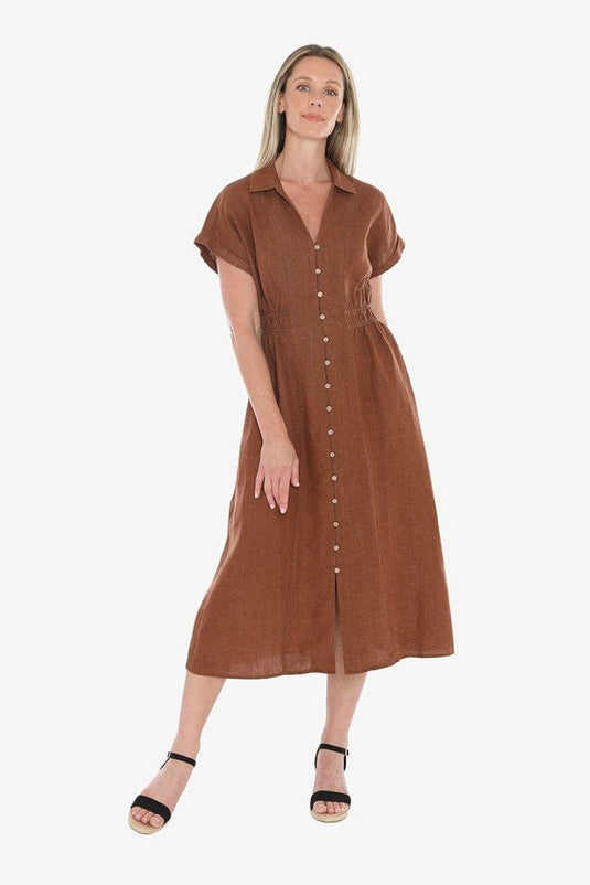 Jump Womens Elastic Waist Dress