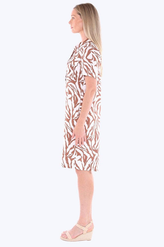 Jump Womens Zebra Mono Dress
