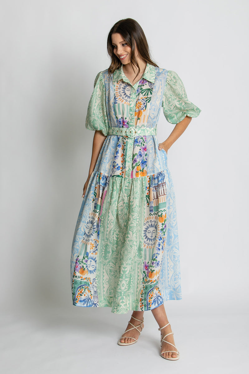 Load image into Gallery viewer, Kachel Womens Willow Short Sleeve Dress
