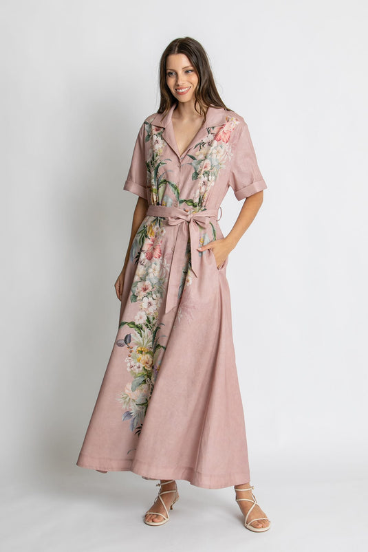 Kachel Womens Violet Dress