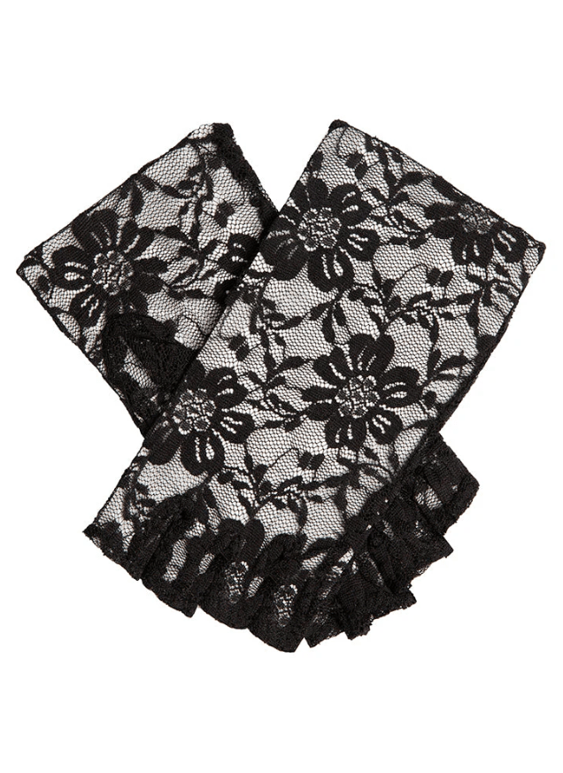 Load image into Gallery viewer, Dents Womens Daisy Fingerless Floral Lace Gloves
