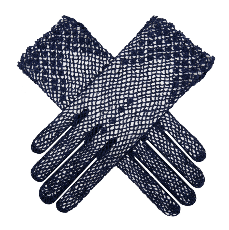 Load image into Gallery viewer, Dents Womens Regina Cotton Crochet Gloves
