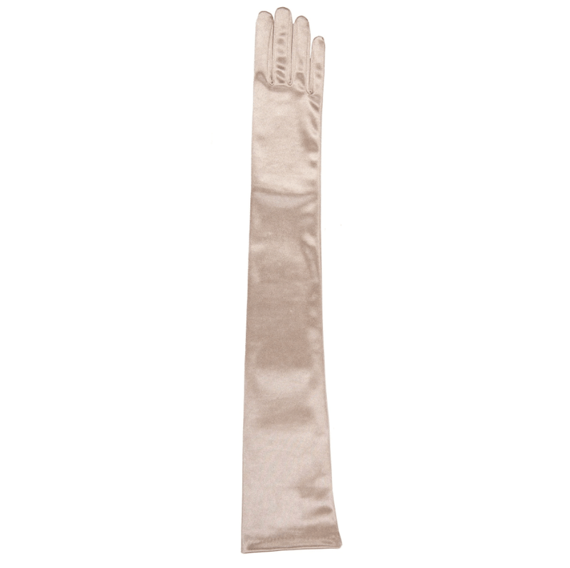 Load image into Gallery viewer, Dents Womens Bella Long Opera Satin Gloves - Champagne
