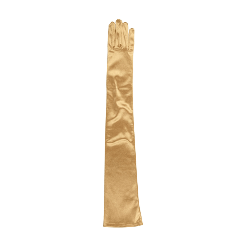 Load image into Gallery viewer, Dents Womens Bella Long Opera Satin Gloves - Gold
