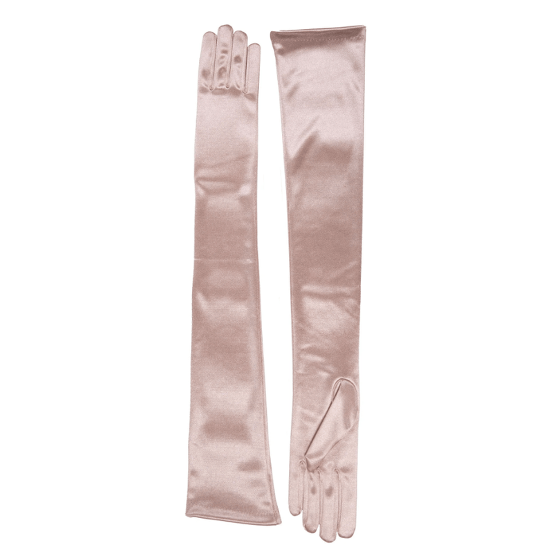 Load image into Gallery viewer, Dents Womens Bella Long Opera Satin Gloves - Rose

