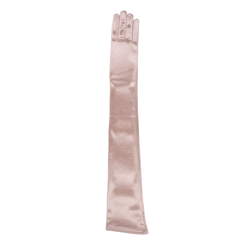 Load image into Gallery viewer, Dents Womens Bella Long Opera Satin Gloves - Rose
