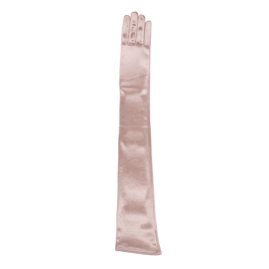Dents Womens Bella Long Opera Satin Gloves - Rose