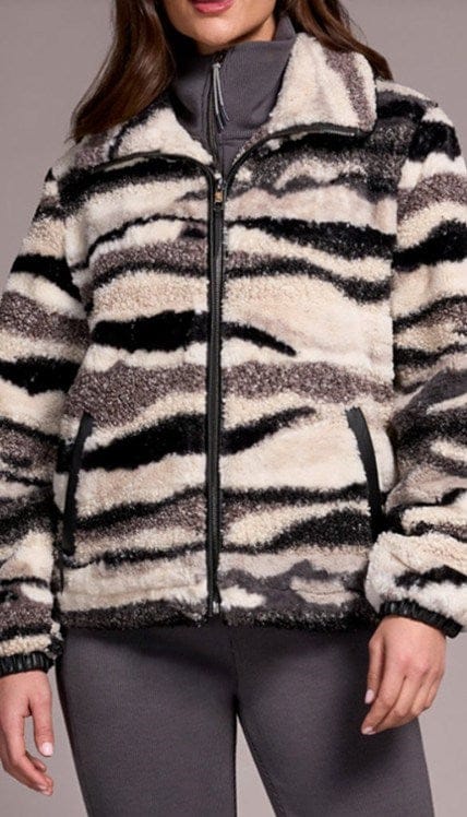 Load image into Gallery viewer, Tribal Womens Lined Zip Jacket W/PU Detail
