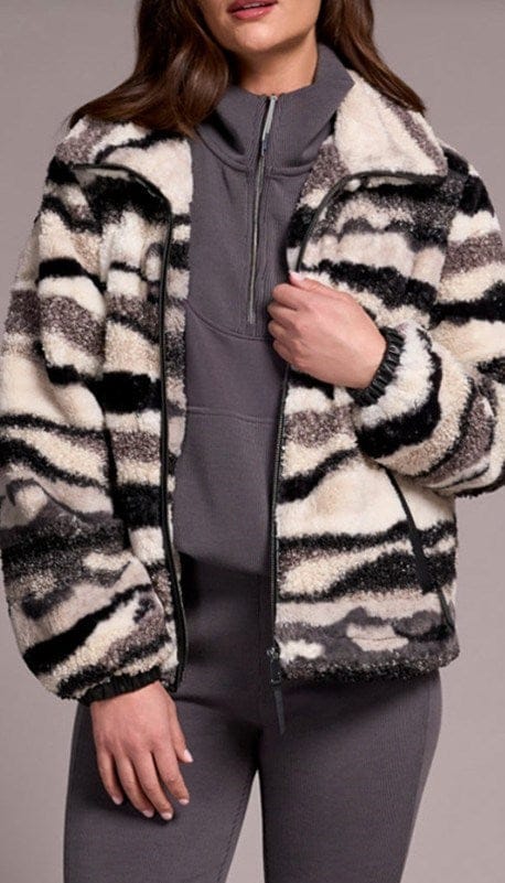 Load image into Gallery viewer, Tribal Womens Lined Zip Jacket W/PU Detail
