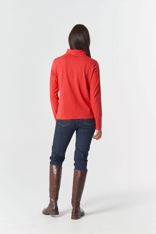 Goondiwindi Cotton Traditional Cotton Skivvy- Poinsettia