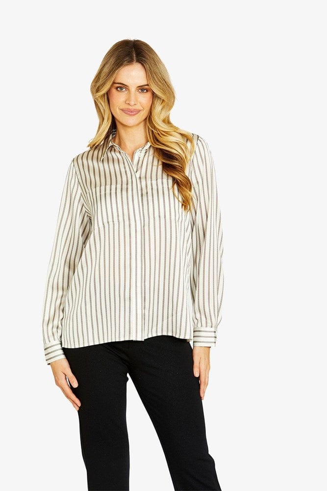 Load image into Gallery viewer, Pingpong Womens Slinky Stripe Shirt
