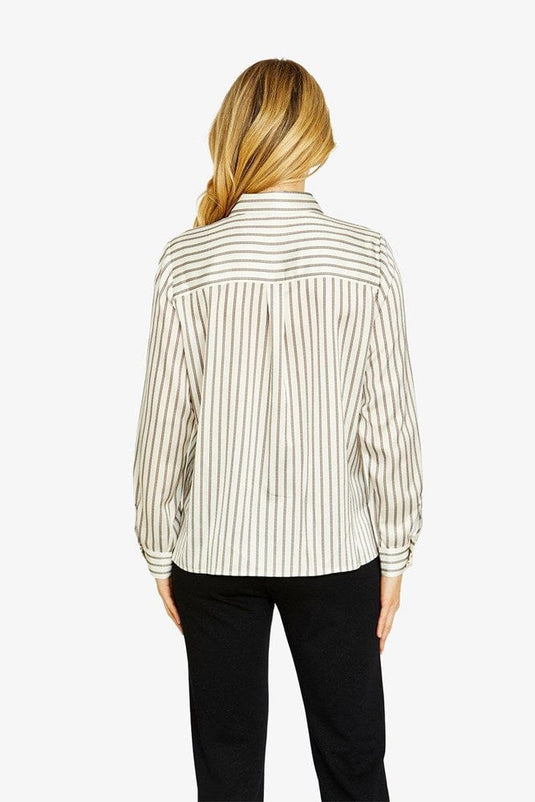 Pingpong Womens Slinky Stripe Shirt