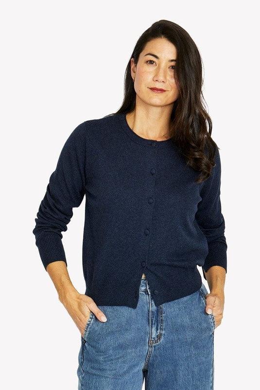 Jump Womens Roll Edge Cardigan