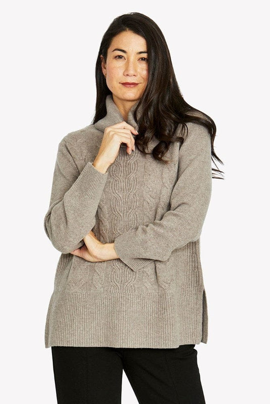 Jump Womens Cable Front Pullover