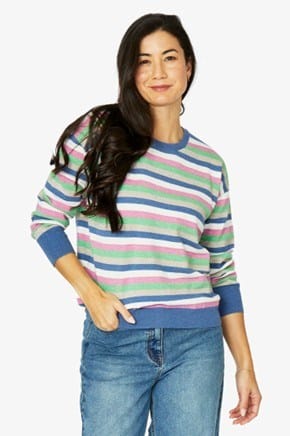 Jump Womens Multi Stripe Pullover