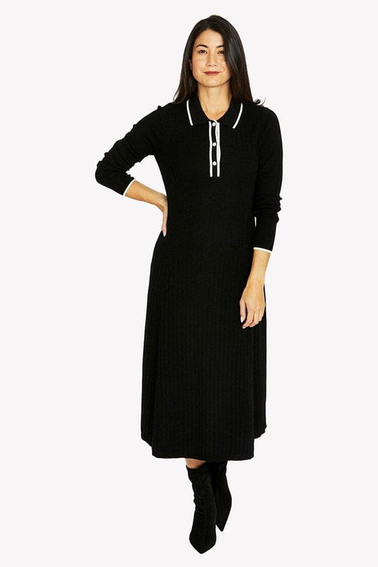 Jump Womens Tipped Collar Dress