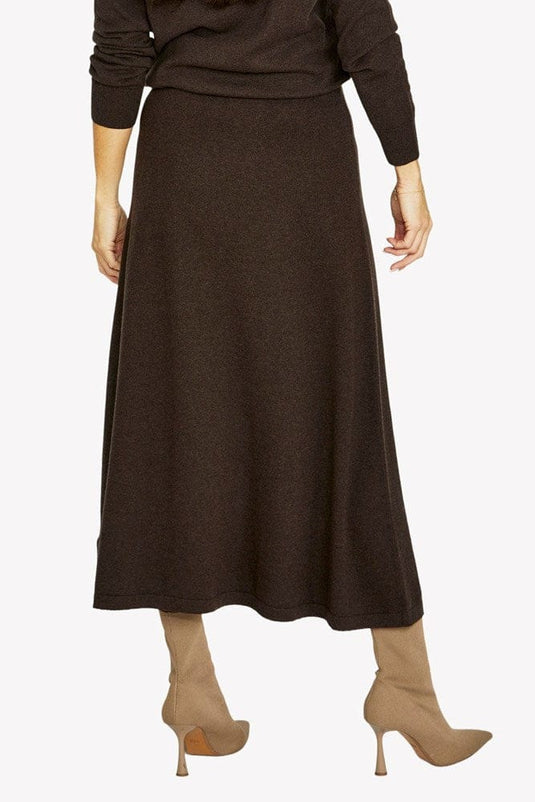 Jump Womens A-Line Skirt - Dark Chocolate Marle