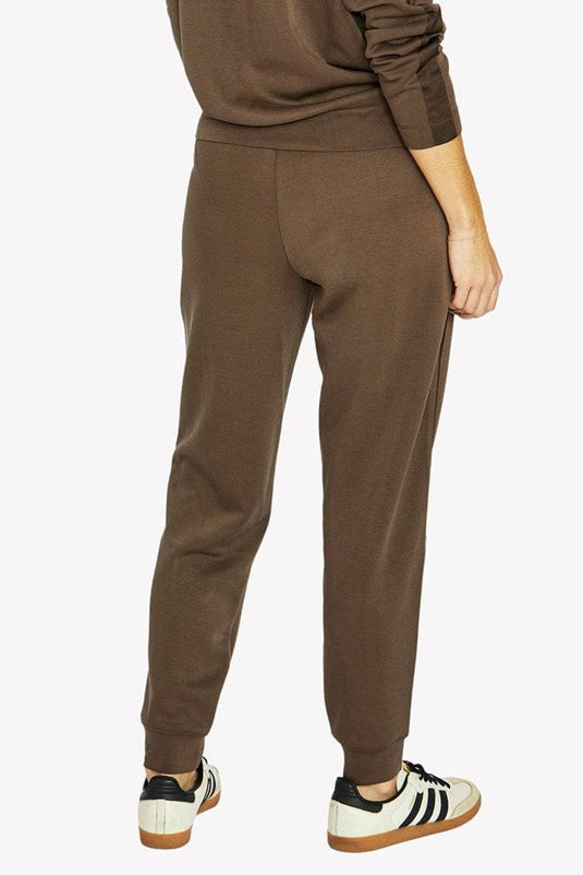 Jump Womens Satin Trim Lounge Pants - Cocoa