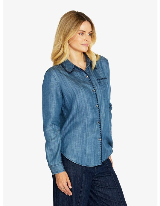 Jump Womens Blanket Stitch Shirt