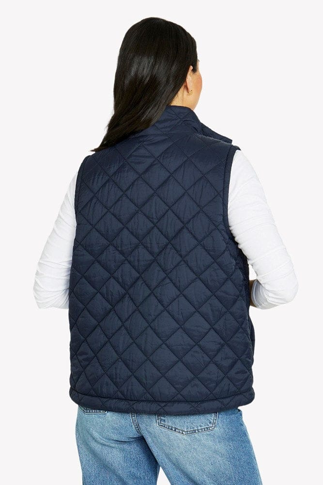 Load image into Gallery viewer, Jump Womens Reversible Quilted Vest - Navy
