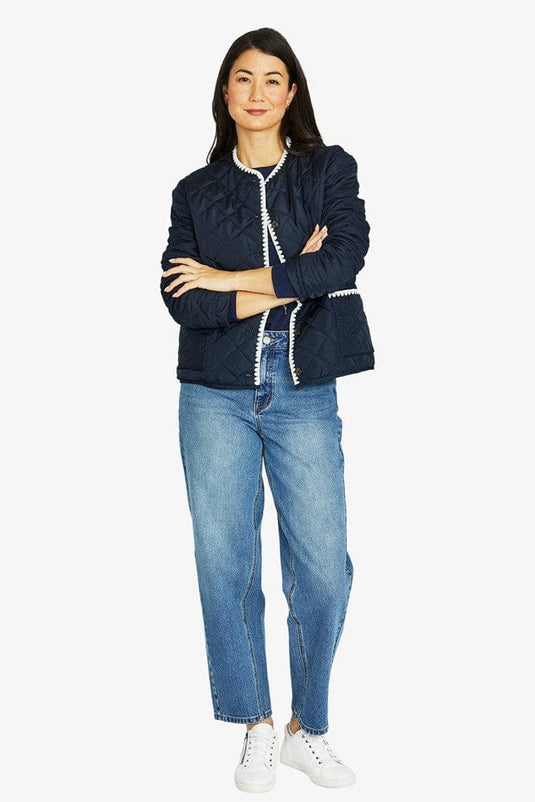 Jump Womens Blanket Stitch Jumper