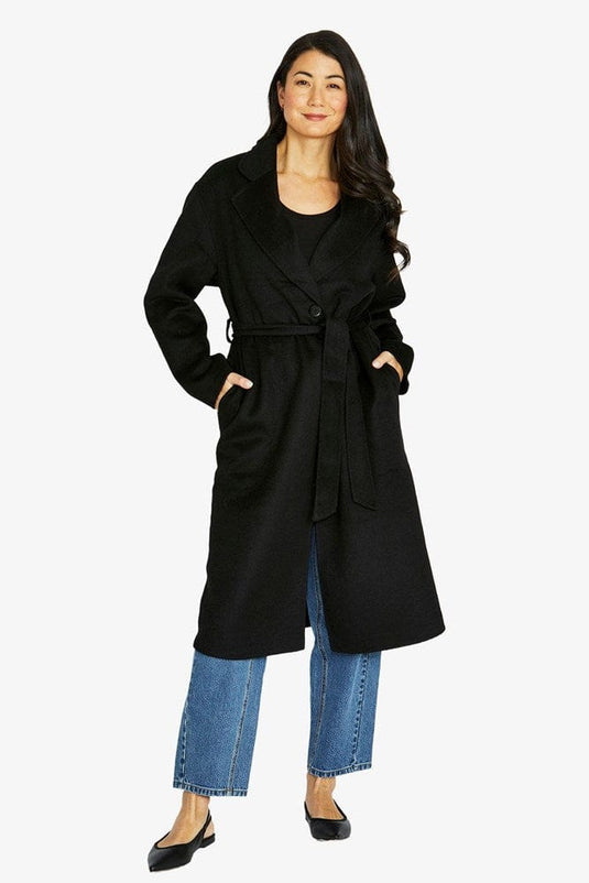 Jump Womens Longline Wrap Coat