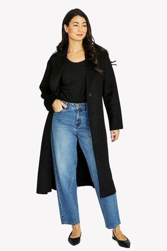 Jump Womens Longline Wrap Coat