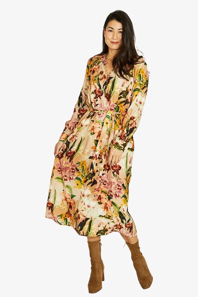 Load image into Gallery viewer, Jump Womens Spiced Orchids Dress
