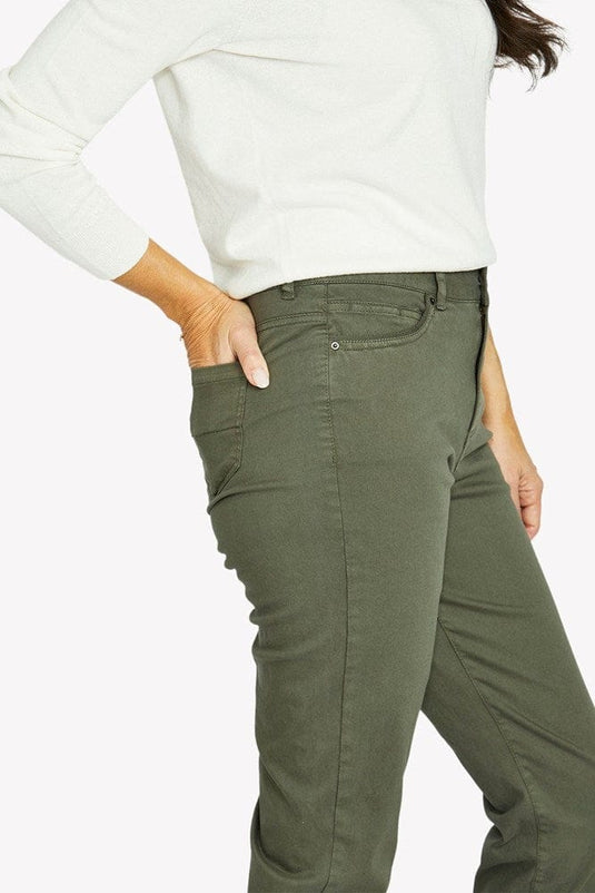 Jump Womens Luxury Trim Jean - Olive