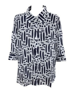 Load image into Gallery viewer, Jillian Womens Bella Print 3/4 Shirt
