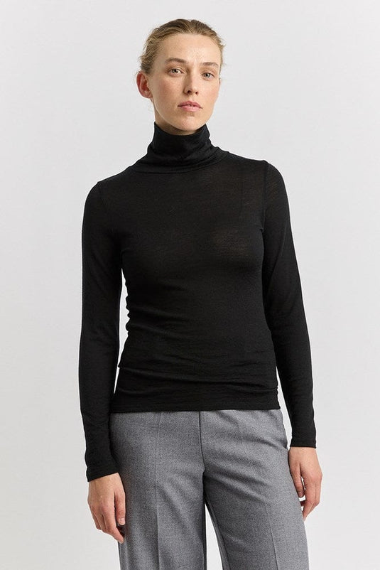 Toorallie Womens Turtle Neck Merino Top