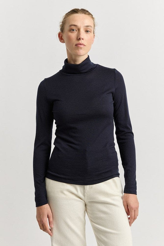 Toorallie Womens Turtle Neck Merino Top